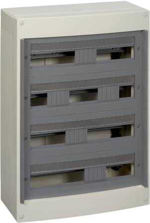 Schneider, Opbouwverdeler kast, Pragma Plus, zonder deur, 160A, 4x24 module, IP30, Din-rail, 550x750x148mm (BxHxD).